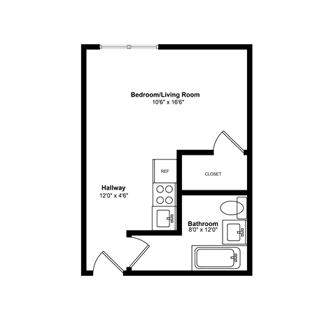 bedroom floor plan | apartments for rent in brookhaven ga | the mille brook